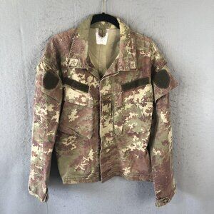 Vintage Italian Army Vegetato Jacket Mens Medium Camo Combat Military EI 2000s